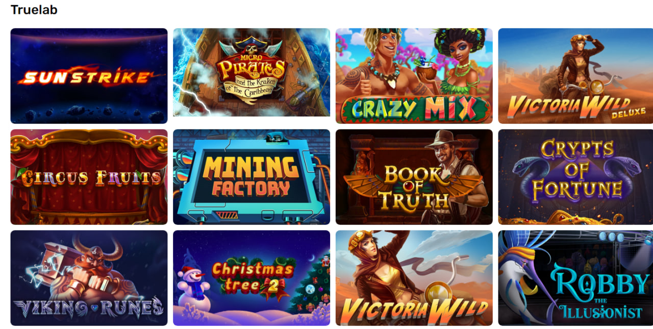 TrueLab slots and games online for free or real money